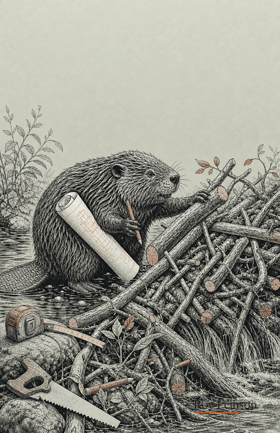 Stylized Beaver