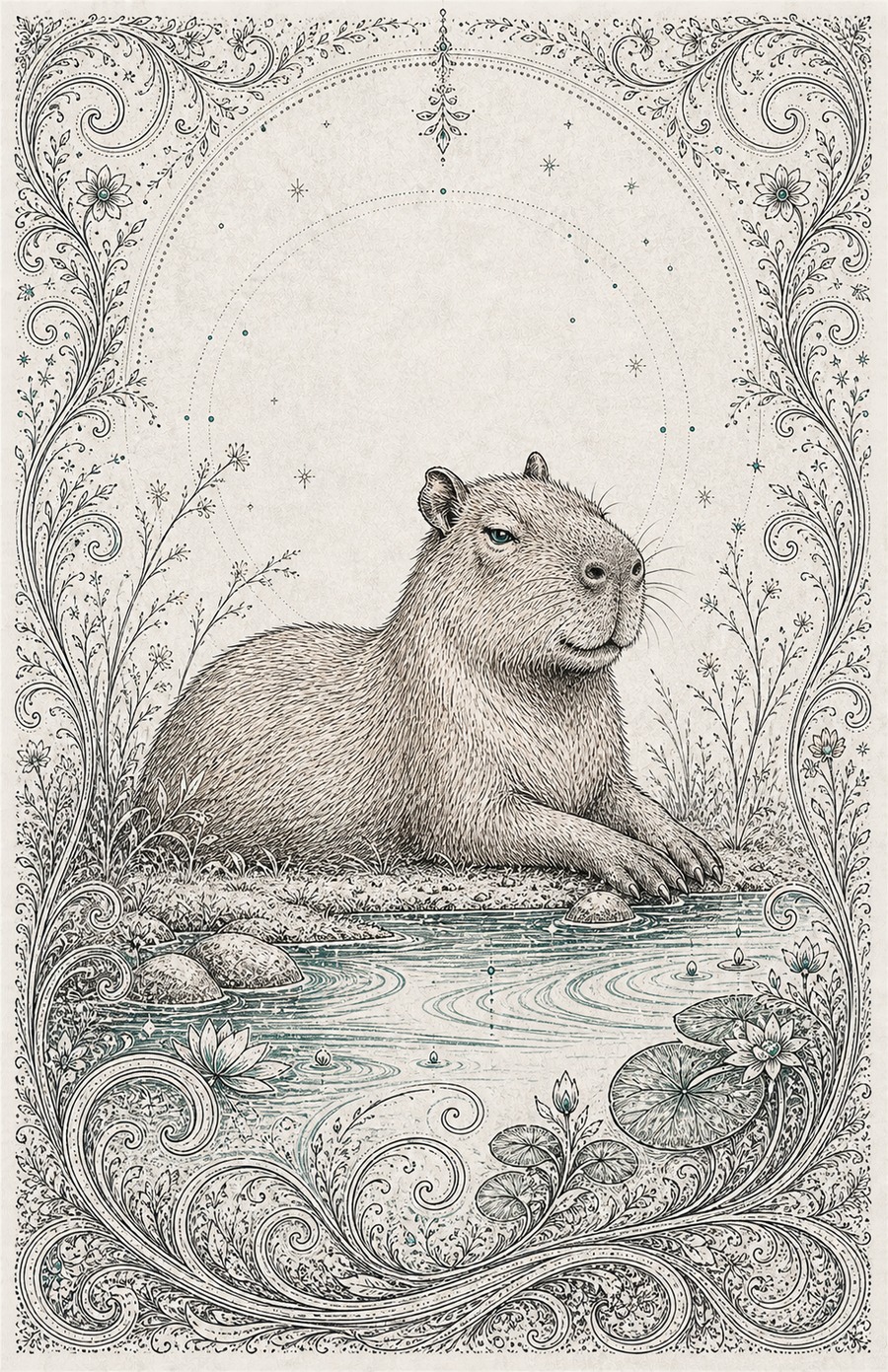 Stylized Capybara