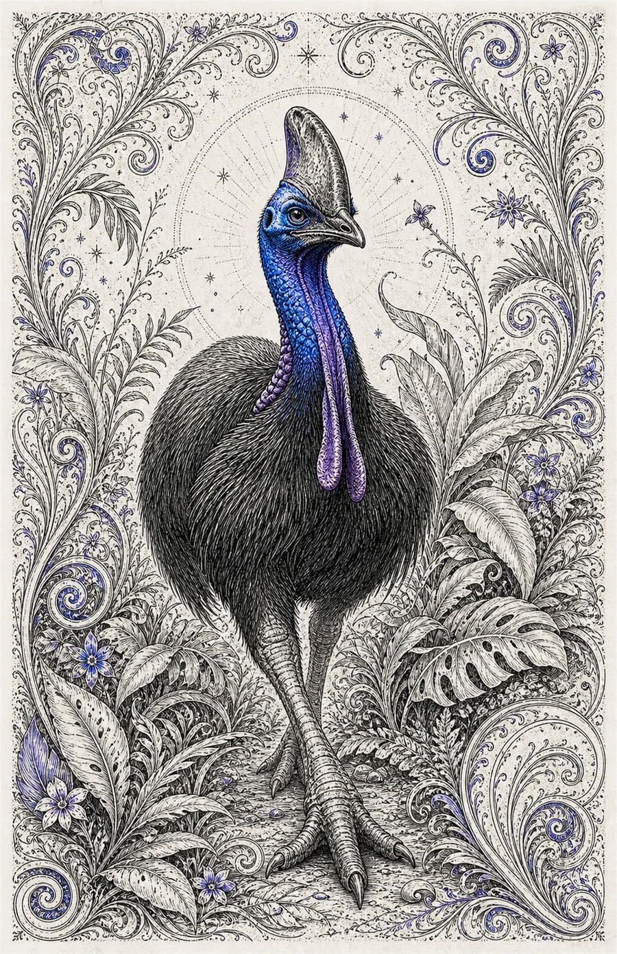 Stylized Cassowary