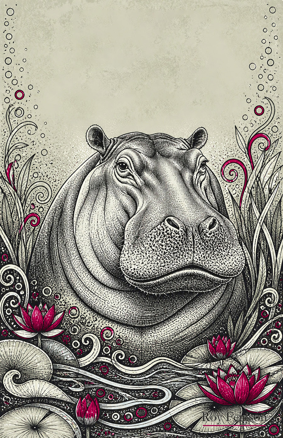 Stylized Hippo
