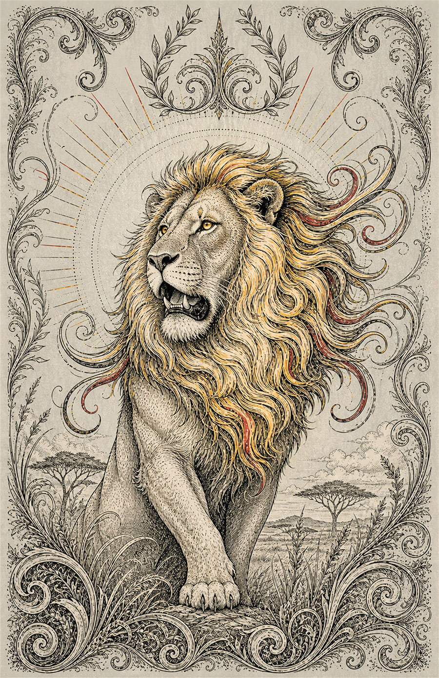 Stylized Lion