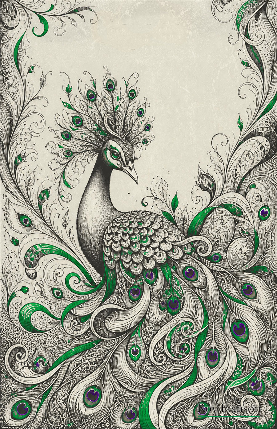 Stylized Peacock