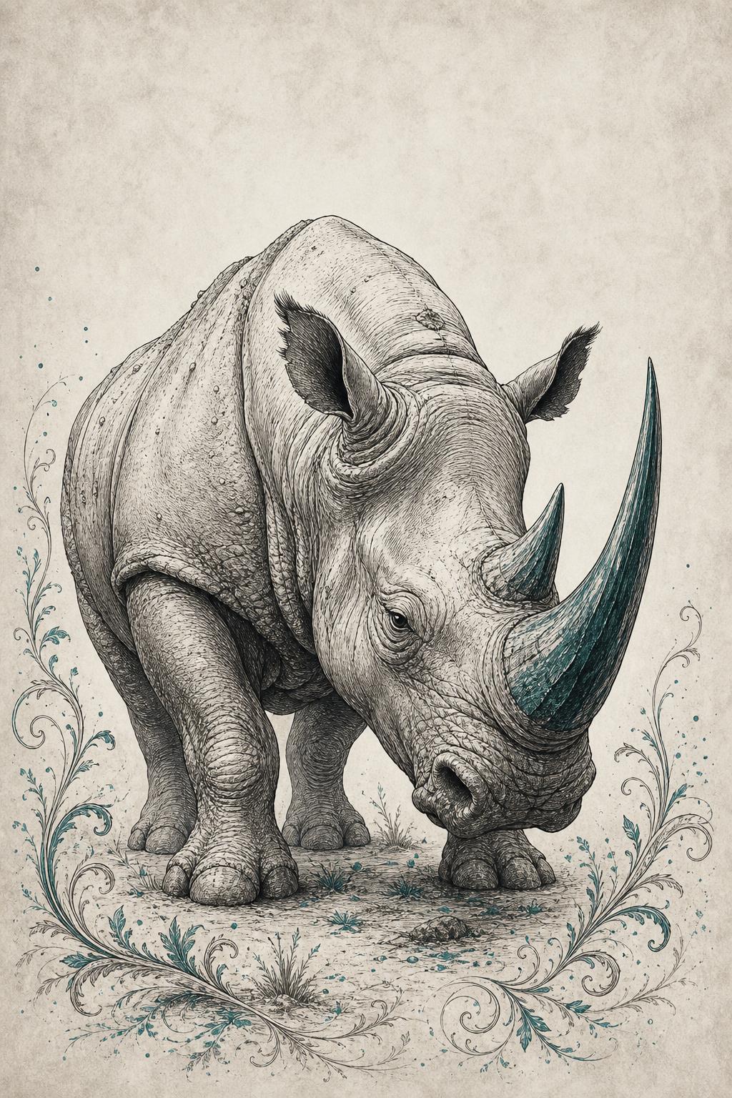 Stylized Rhino