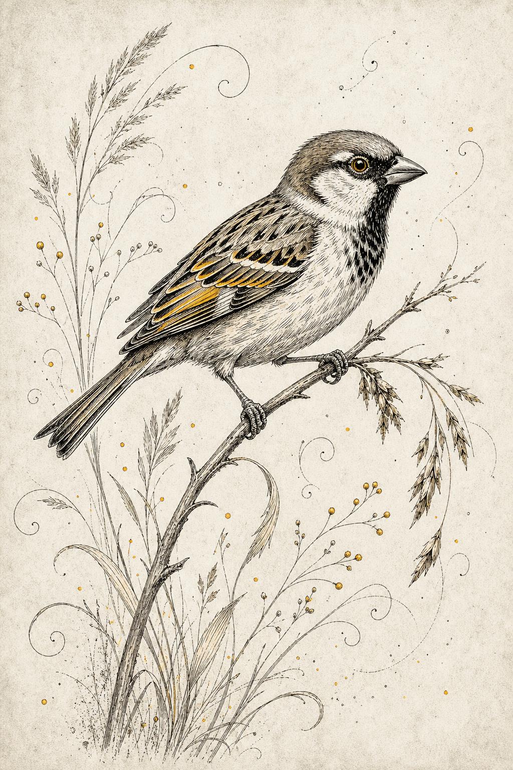 Stylized Sparrow