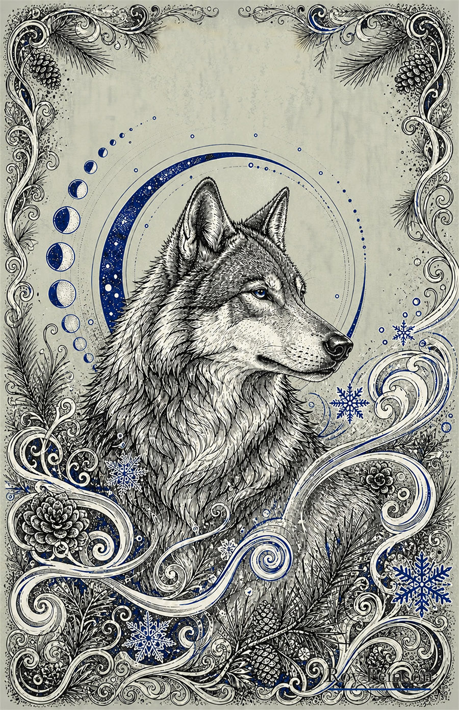Stylized Wolf