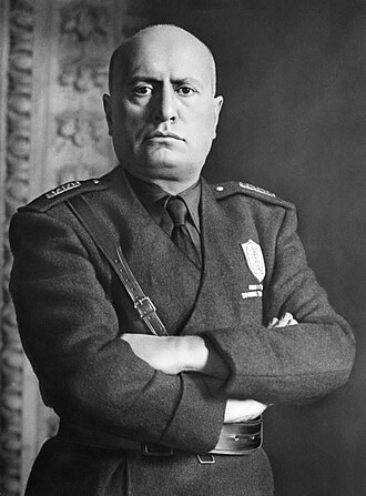 Portrait of Benito Mussolini - Lion personality