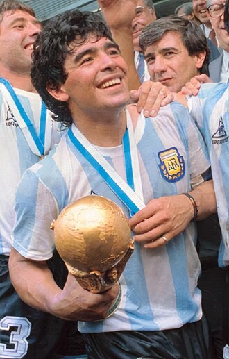 Portrait of Diego Maradona - Lion personality