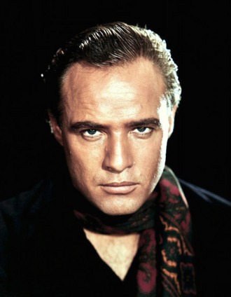 Portrait of Marlon Brando - Lion personality