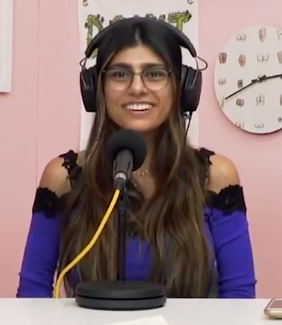 Portrait of Mia Khalifa - Wild Cat personality