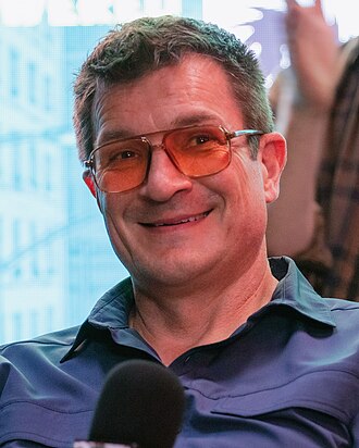 Portrait of Nathan Fillion - Lion personality