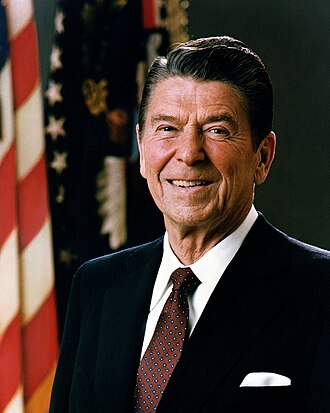 Portrait of Ronald Reagan - Lion personality